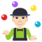 Person Juggling - Light emoji on Emojione